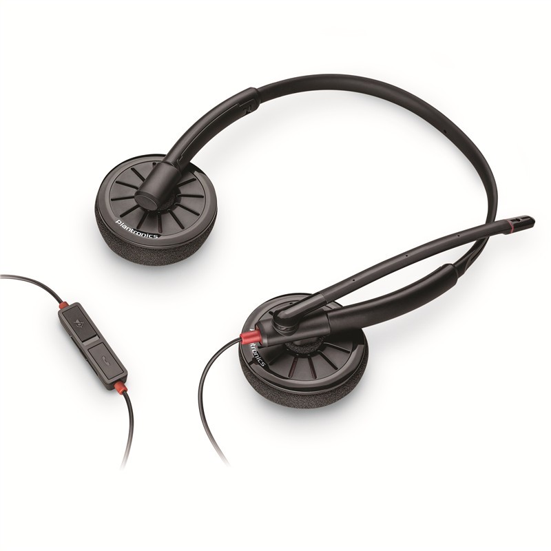 缤特力（Plantronics）C225宽频降噪耳机/在线学习网络教育耳机 3.5mm单孔直连笔记本电脑和手机