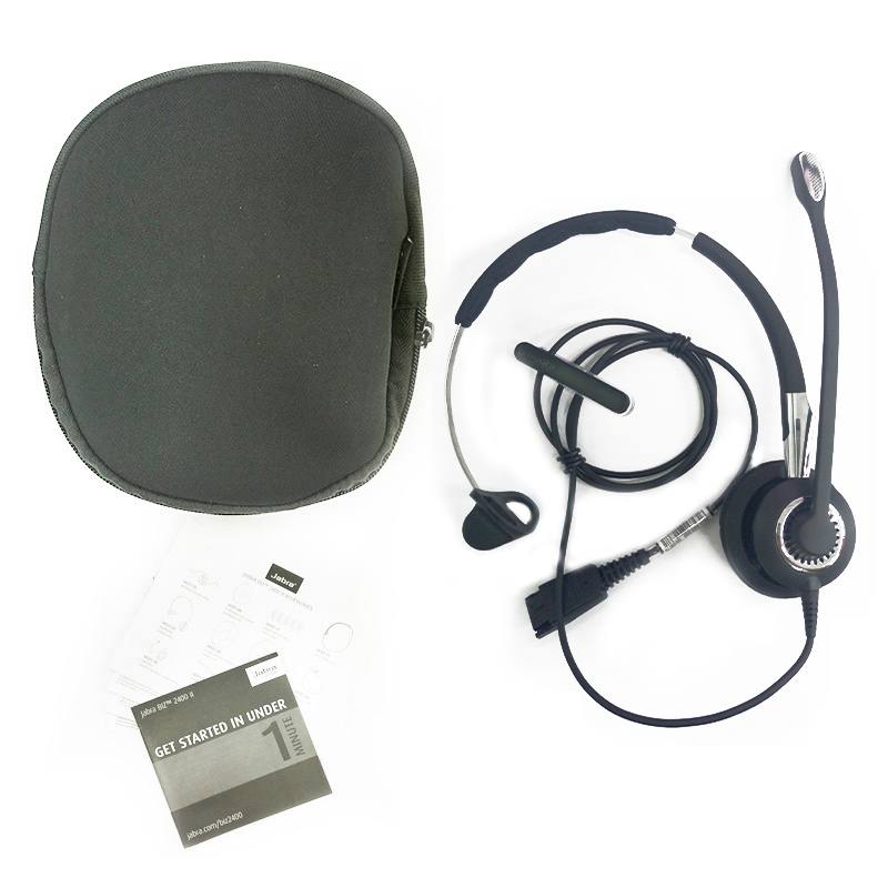 捷波朗(Jabra)Biz 2400II QD单耳话务耳机头戴式耳机客服耳机呼叫中心耳麦被动降噪可连电话不含连接线