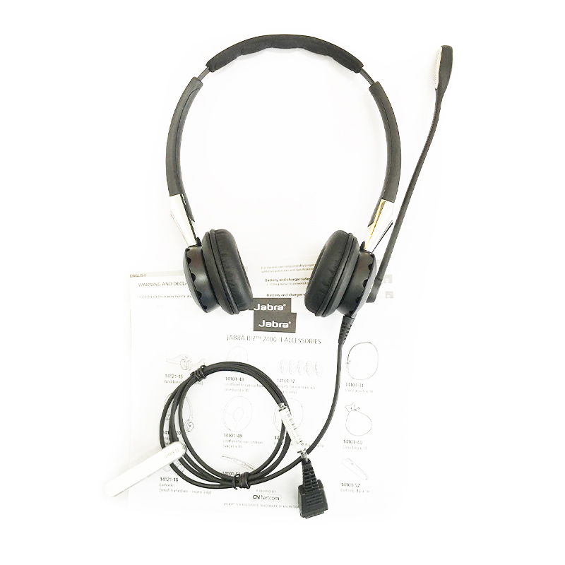 捷波朗(Jabra)Biz 2400II QD双耳话务耳机头戴式耳机客服耳机呼叫中心耳麦被动降噪可连电话不含连接线
