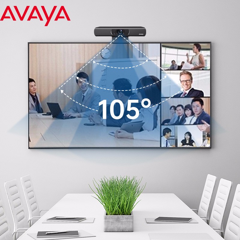 亚美亚(Avaya)视频会议摄像头 中小型视频会议适用10-20㎡/4K直播摄像头/内置全向麦克风/软件终端HC020