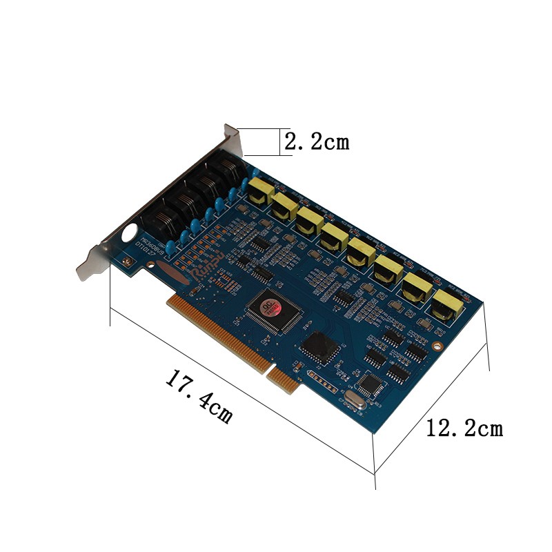 润普(Runpu) 电话录音卡\电话录音\录音系统\电话录音设备\八路PCI录音卡 K080