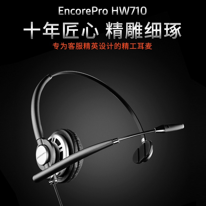 缤特力（Plantronics）HW710 精工单耳客服耳麦/呼叫中心话务耳机