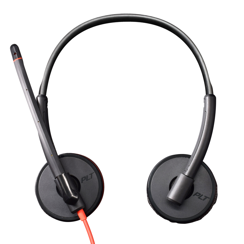 缤特力（Plantronics）C3225 USB-C双耳头戴式3.5mm和Type-C接口降噪耳机 HIFI商务电话 电脑耳麦