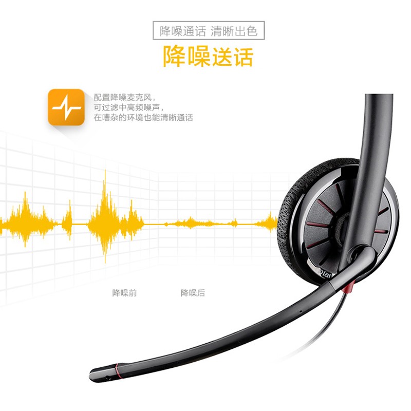 缤特力（Plantronics）C315M 线控宽频降噪耳机耳麦/手机电脑/skype版本