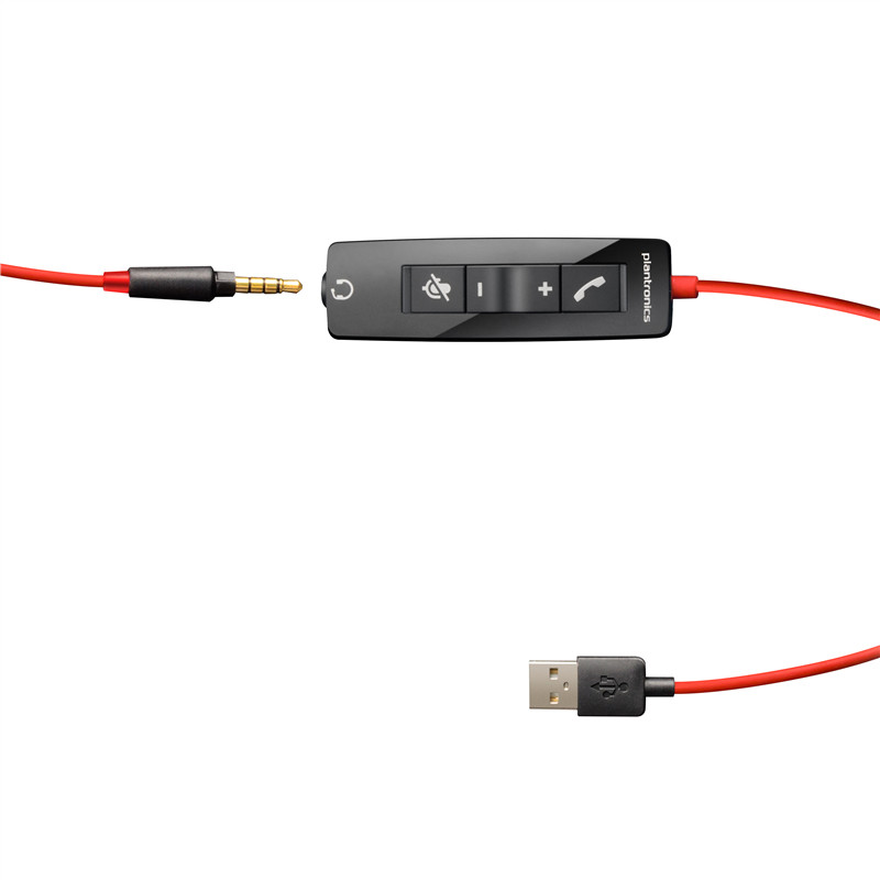 缤特力（Plantronics）C5220 USB+3.5MM 线控耳机耳麦带话筒 会议电话 直连电脑+手机/平板