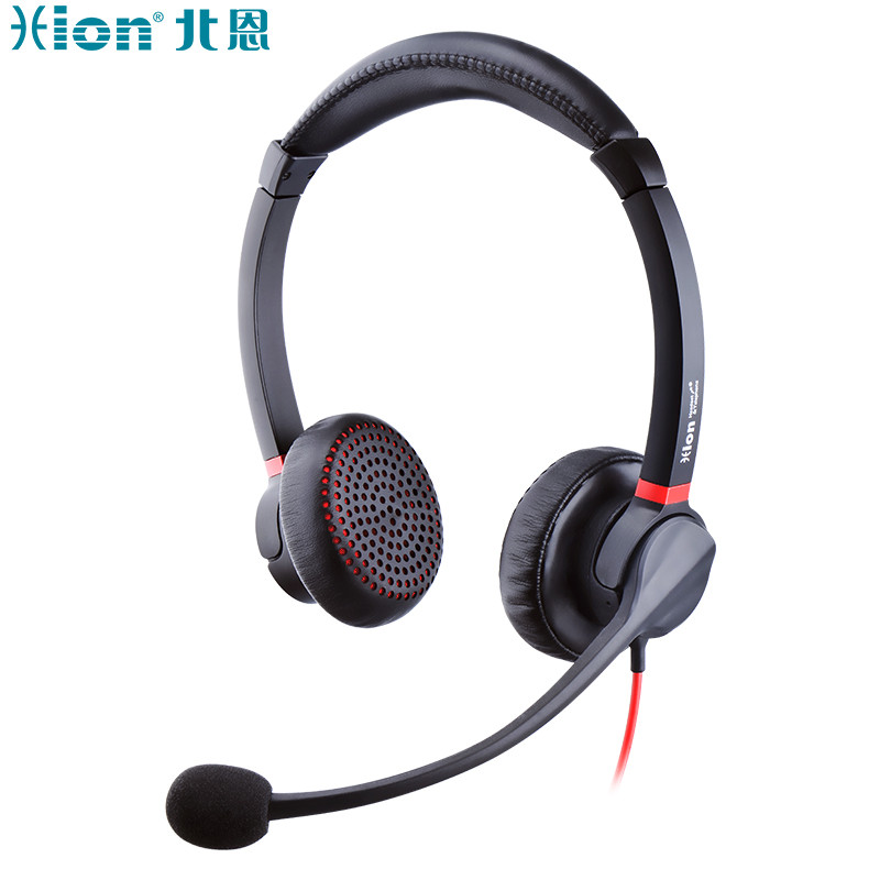 北恩（HION）H730D 头戴式双耳话务耳机/双麦智能降噪客服耳麦/话务员电脑耳机/在线教育培训/电销耳麦-USB