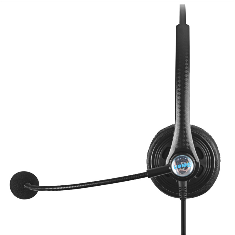 Beien贝恩T12-RJ 水晶头直连双耳头戴式电话耳机 呼叫中心专用耳麦