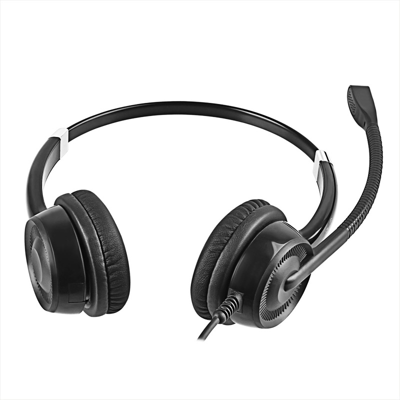 Beien贝恩CS12-USB电脑耳机双耳头戴话务耳机 客服耳麦